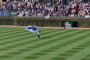 Clark waves W flag