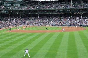 View in from bleachers