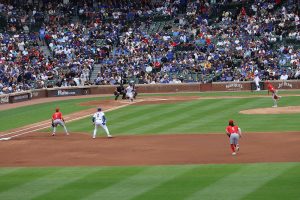 Nico Hoerner leads off first