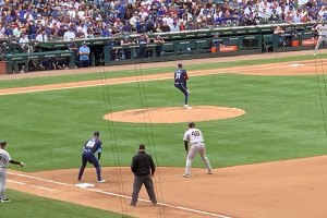 Anthony Rizzo leads off first