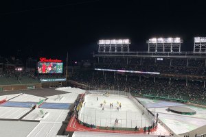 View from left field  during second game