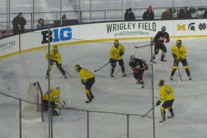 Action on Michigan end of ice