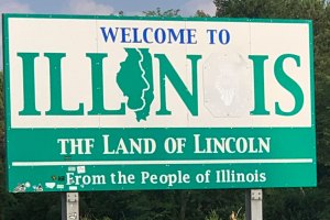 Welcome to Illinois sign