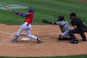 Batter swings and misses