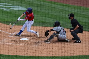 Ball after hitting bat