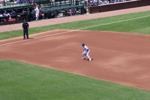 Christopher Morel at third base