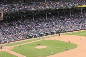 Full infield in action 