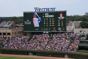 Nico Hoerner on video board