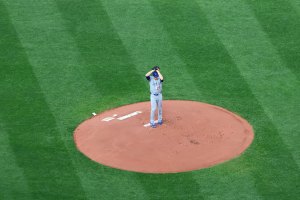 Pitcher in windup