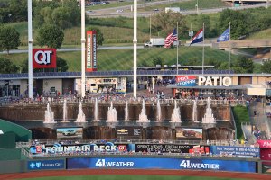 Waterfalls in right field