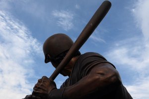 Back of George Brett statue