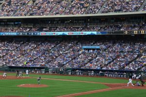 Batter watches pitch without swinging