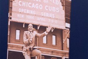 Picture of Ernie Banks at Wrigley Field