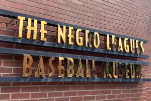 The Negro League Baseball Museum sign