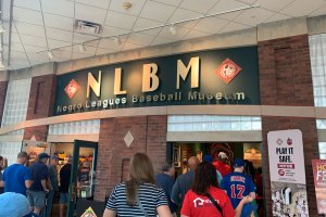 Entrance to The Negro League Baseball Museum